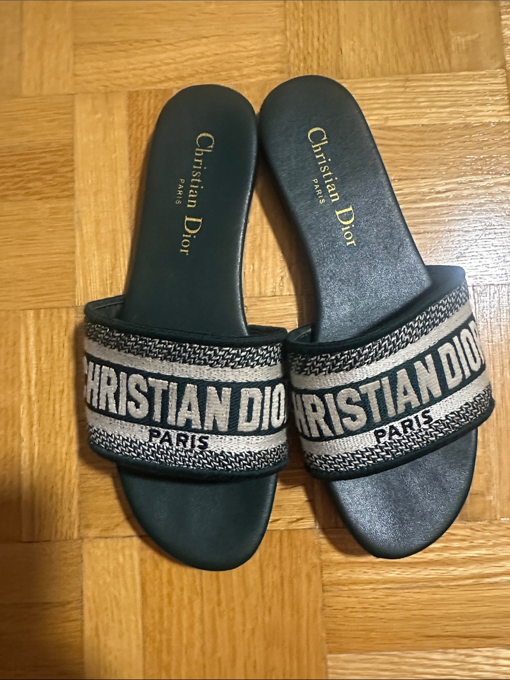 Dior Christian Dior Logo Slide Sandals